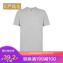 網(wǎng)易嚴選 短袖 男士T恤 淺花灰（立領） 