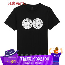 凡客誠(chéng)品（VANCL） 短袖 男士T恤 夏天到了 黑 