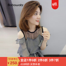 bobowaltz  荷葉邊，拼接，綁帶，蕾絲，紗網(wǎng) 連衣裙