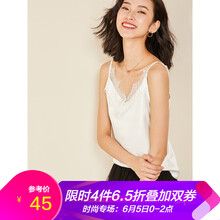 白色吊帶背心蕾絲