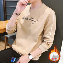 富貴鳥(niǎo)（FUGUINIAO） 長(cháng)袖 男士T恤 卡其色加厚 