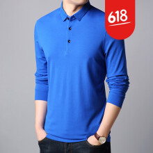 温旅（WENLV） 长袖 男士T恤 蓝色 