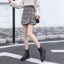 女士咖啡色短裙