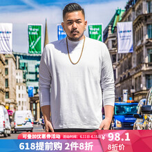 Jsmix 長(zhǎng)袖 男士T恤 白色（高領(lǐng)） 