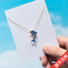 海豚純銀項鏈