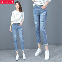 性感女神，高腰九分褲顯瘦