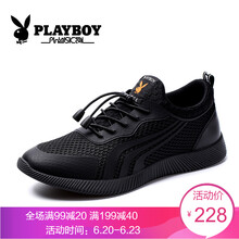 花花公子（PLAYBOY）男士黑色-網(wǎng)布 41