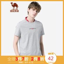 駱駝（CAMEL） 短袖 男士T恤 X9B355212花灰 