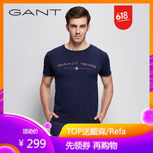 GANT 短袖 男士T恤 藏藍色-433 