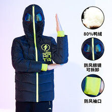 安踏厚羽絨服男