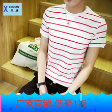 星涵（XINGHAN） 短袖 男士T恤 紅色 