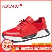奧康（Aokang）男士紅色183450018 38