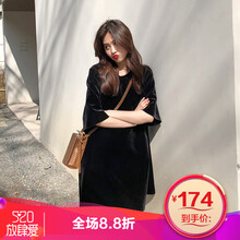 氣質(zhì)收腰連衣裙，微胖妹子的福音