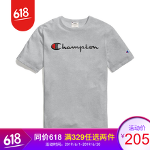 champion 短袖 男士T恤 淺灰色 