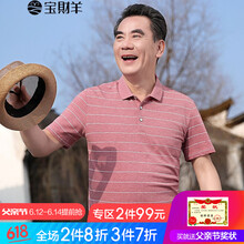 寶財(cái)羊 短袖 男士T恤 9157粉紅色 