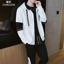 潮至（CHAOZHI） 長(zhǎng)袖 男士T恤 白色春秋款 