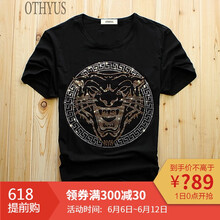 OTHYUS 短袖 男士T恤 黑色 