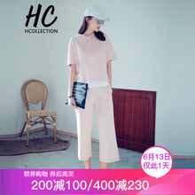 Hcollection 拼色 短袖 T恤 女 連帽