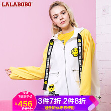 拉拉波波（LALABOBO） 連帽 長袖 女 短外套 口袋，綁帶