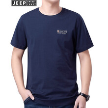 吉普（JEEP） 短袖 男士T恤 藍色 XL，L，XXXL，XXL，M