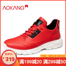 奧康（Aokang）男士紅色193130058 37