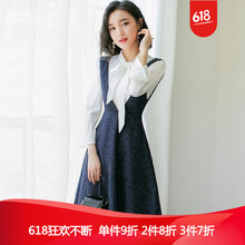 希爾愛瑪（SHELLEMMA）  拼接，抽褶，拉鏈，紐扣，褶皺 連衣裙