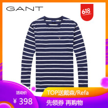 GANT 长袖 男士T恤 403-蓝色 