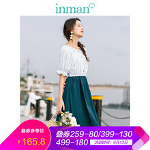 茵曼（INMAN） 條紋  連衣裙