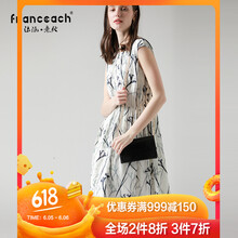 純色印花連衣裙，打造優(yōu)雅女神范