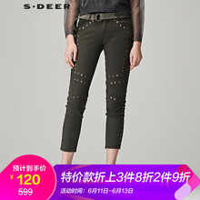 S.DEER  鉛筆褲/小腳褲 女 九分褲 休閑褲