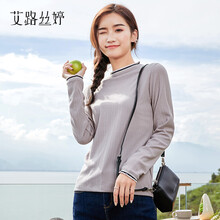 艾路絲婷 蕾絲拼接 短袖 T恤 女 圓領(lǐng)