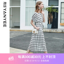 顏域（YANYEE） 格子 格子 連衣裙