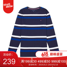 湯美費格（Tommy Hilfiger） 長(cháng)袖 男士T恤 416藏青 