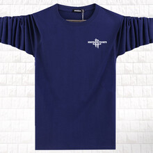 晛茗威（XIANMINGWEI） 長(zhǎng)袖 男士T恤 藏青 色 火箭 4XL，5XL，L，M