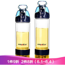 便攜雙層玻璃杯，喝出你的健康水