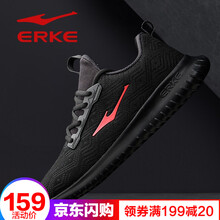鴻星爾克（ERKE）跑步鞋正黑/大紅 44，38，39，40，41，42