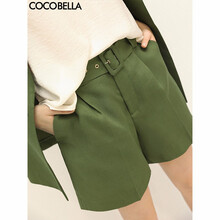 COCOBELLA  直筒褲 女 短褲 休閑褲