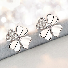 意羅（YILUO）耳釘925銀，銀