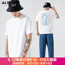 ALTFINEISM 短袖 男士T恤 白色 