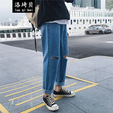 梵.戴克 直筒褲 青春休閑，原創(chuàng)設(shè)計(jì) 男士牛仔褲