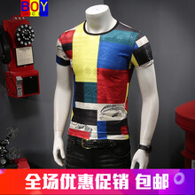 CHIC BOY 短袖 男士T恤 花色 