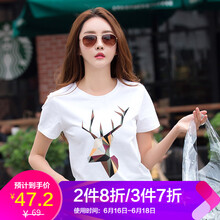 紅粉宣言（HOFESOWEN） 紐扣 短袖 T恤 女 圓領(lǐng)