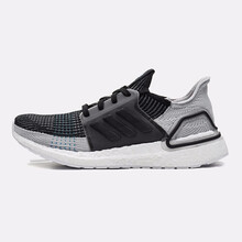 阿迪達(dá)斯（Adidas）跑步鞋B37704一號黑+鐵灰+四度灰  