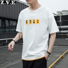 Z.V.K 短袖 男士T恤 DS390白色 