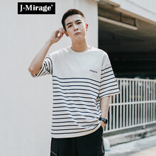 J·Mirage 短袖 男士T恤 米色 9111 