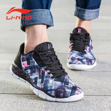 李寧（LI-NING）跑步鞋黑/熒光甜粉 35，36，37，38，39，35.5