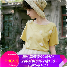 果醬公主（Princess Jam） 立體裁剪，立體裝飾 短袖 T恤 女 圓領(lǐng)