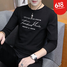 北極絨（Bejirog） 長(zhǎng)袖 男士T恤 104字母黑色 
