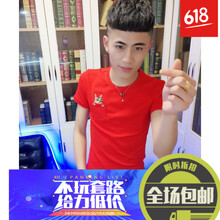 古萊登（GODLIKE） 短袖 男士T恤 T18口袋貓紅色 