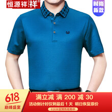 恒源祥 短袖 男士T恤 墨綠色 加大